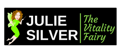 Hello, Im Julie Silver, The Vitality Fairy, Over 25 years ago, when my son was a tiny baby, he developed severe eczema allergies A year later my dad suddenly dropped dead of a heart attack at the age of 57, and I was then made redundant from an admin job at Granada TV and soon after I left my marriage With extremely low energy, very high-stress levels, and some health issues I thought would get even worse and Id have for life, I was inspired to make changes I thought would be impossible