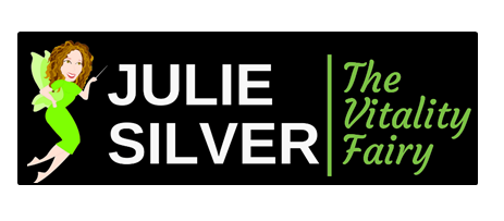 Hello, Im Julie Silver, The Vitality Fairy, Over 25 years ago, when my son was a tiny baby, he developed severe eczema allergies A year later my dad suddenly dropped dead of a heart attack at the age of 57, and I was then made redundant from an admin job at Granada TV and soon after I left my marriage With extremely low energy, very high-stress levels, and some health issues I thought would get even worse and Id have for life, I was inspired to make changes I thought would be impossible